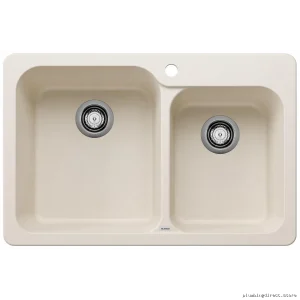 Vision Soft White 1.75 Bowl Drop-In Silgranit Sink | Model 402896