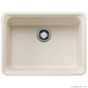Vision U1 Bowl Undermount Silgranit Sink - Soft White | Easy-Clean Durable Design