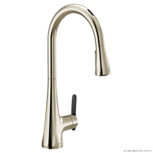 Moen Voice-Controlled Smart Kitchen Faucet Polished Nickel