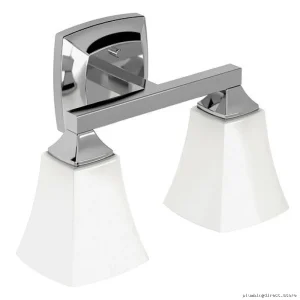 Voss 2-Globe Chrome Wall Sconce - YB5162CH Moen Design