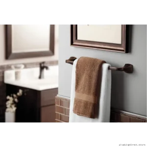 Voss 24-Inch Polished Nickel Towel Bar - YB5124NL Compatible with Moen