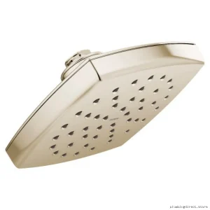 Voss 6-Inch Eco-Performance Rain Shower Head - Polished Nickel Moen S6365EPNL