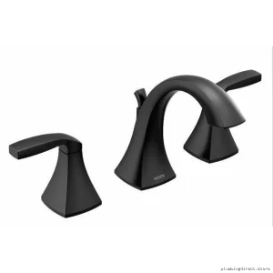 Voss Widespread Bathroom Faucet Trim Kit - Matte Black T6905BL by Moen