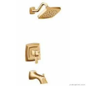 Voss M-Core 4 Series Brushed Gold Tub & Shower Trim Kit – Modern Bathroom Decor Essential