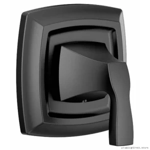 Voss Matte Black M-Core Transfer Valve Trim Kit for Moen Showers