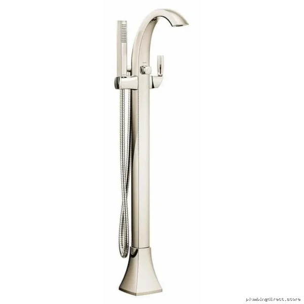 Voss Polished Nickel 695NL Freestanding Tub Filler Trim - Moen