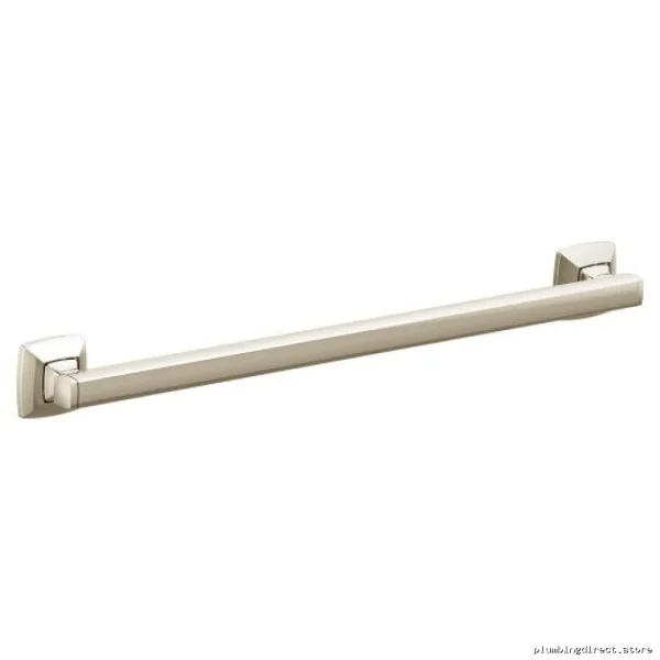Voss Polished Nickel Designer Grab Bar | Moen Bathroom Hardware