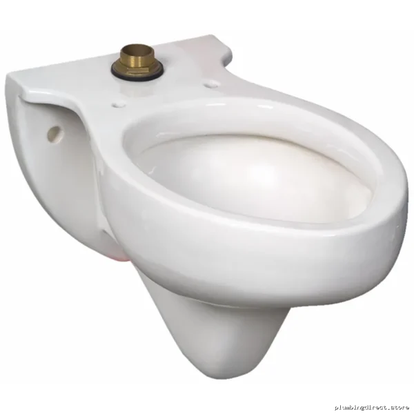 Rapidway 1.6 GPF Wall-Mount Elongated Flush Bowl w/ Less Seat Top Spud - White 3445J