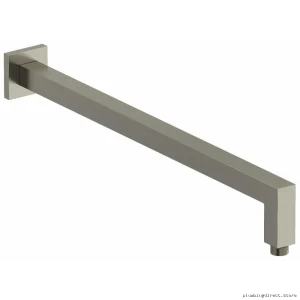 Wall Mount Shower Arm with Square Escutcheon in Brushed Nickel Finish - RIOBEL 547BN