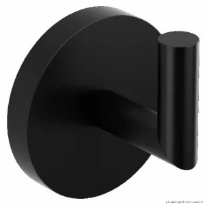 Black Riobel Pro P960BK Wall Mounted Robe Hook