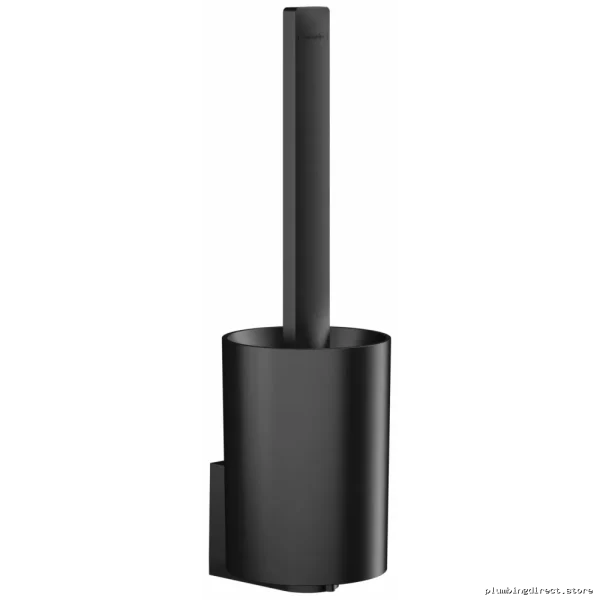 WallStoris Sleek Durable Matte Black Toilet Brush Holder - Hansgrohe Compatible