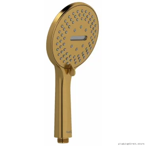 Water-Efficient Triple Spray Handshower in Brushed Gold Finish – RioBel