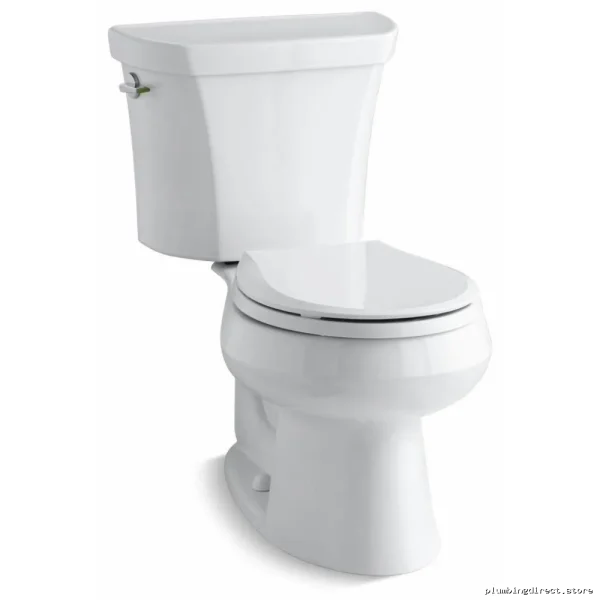 Water-Efficient Wellworth #3987-0 Dual Flush Round Front Toilets - White No Seat