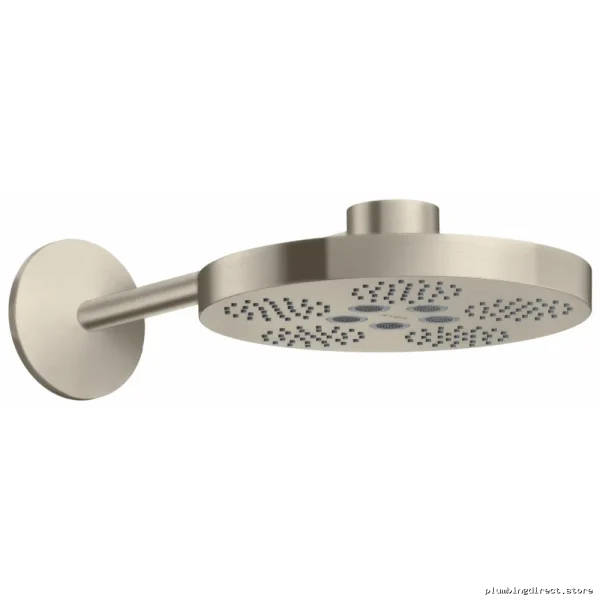 Axor One 2-Jet Shower Head & Arm Trim, 1.75 GPM Low Flow, Brushed Nickel Finish - Water-Saving | 48482821