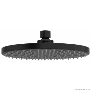 Black 8-Inch Rainfall Shower Head 1.8 GPM Water Saving RIOBEL 468BK-WS