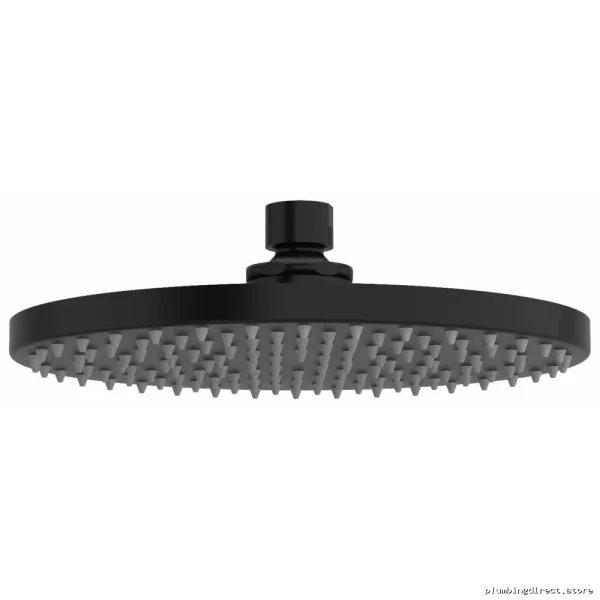 Black 8-Inch Rainfall Shower Head 1.8 GPM Water Saving RIOBEL 468BK-WS