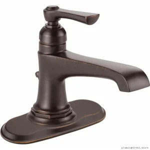 Water-Saving Brizo Rook Bathroom Faucet - Bronze