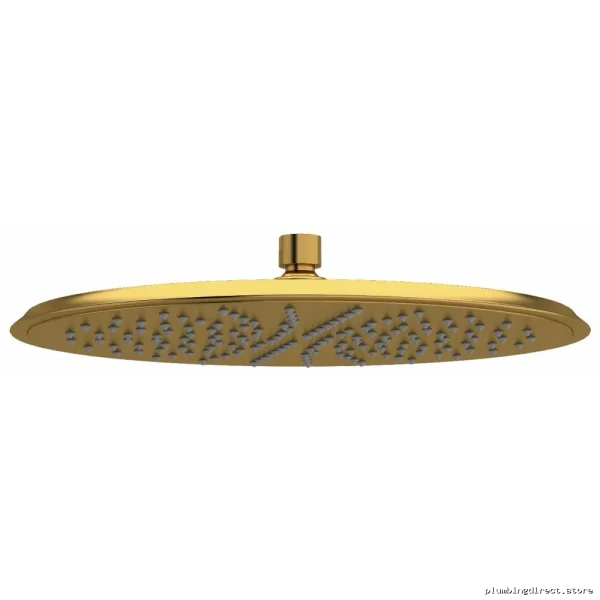 Water-Saving Brushed Gold Rainshower with Low Flow Efficiency