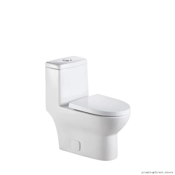 Comfort Height One-Piece Dual Flush Water-Saving Toilet - White