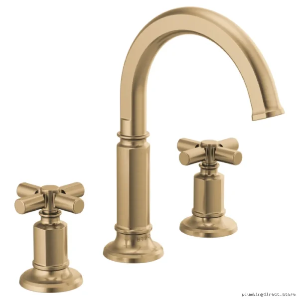 Invari High-Arc Widespread Faucet 1.2 GPM Single Handle - Luxe Gold Water-Saving Modern Design - Image 2