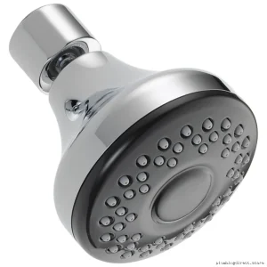 Water-Saving Low-Flow Chrome Shower Head - Delta 52672-18-PK Replacement