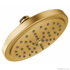 Water-Saving Rainfall Showerhead 1.5 GPM - Brushed Gold Moen