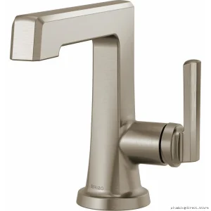 Stylish Water-Efficient Single Hole Bathroom Faucet – LevoirLuxenickelFinishModel#65098LFEcoDesign