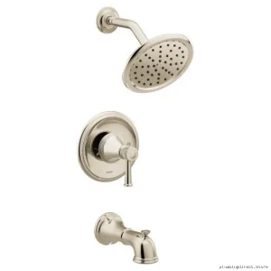 Water-Saving Temperature-Controlled Tub & Shower Trim in Polished Nickel