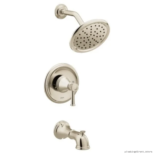 Water-Saving Temperature-Controlled Tub & Shower Trim in Polished Nickel