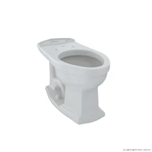 Water-Saving Toto Clayton Elongated Toilet - Universal Height Colonial White