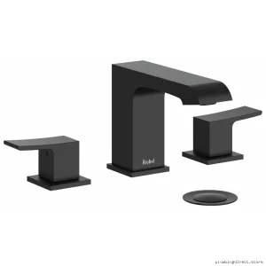 Water-Saving Widespread Bathroom Faucet with Lever Handles - Black 1.2 GPM Zendo
