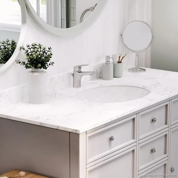 Wynne Single-Hole Bathroom Faucet Low Flow 1.0 GPM Water-Saving Chrome Finish 534LF-1.0 Delta - Image 2
