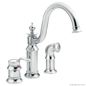 Waterhill Chrome Kitchen Faucet w/ Separate Spray Handle - S711 Model