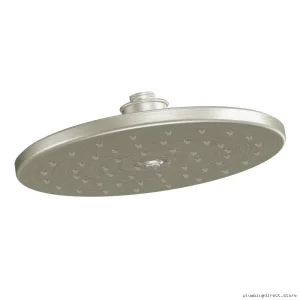 Waterhill Eco-Friendly 10-Nozzle Single-Function Shower Head - Brushed Nickel S112EPBN Moen