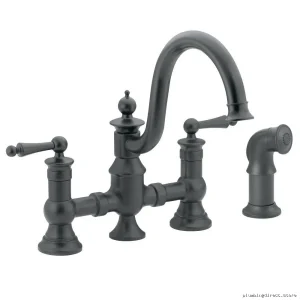 Waterhill Wrought Iron Kitchen Faucet w/ Separate Spray - Model S713WR