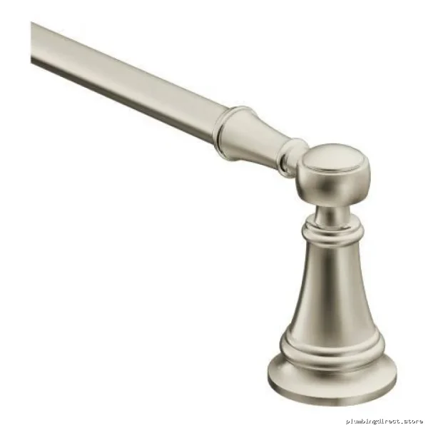 Weymouth 24 Inch Polished Nickel Towel Bar - Moen Model YB8424NL - Image 3