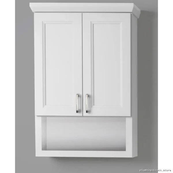 White Bellrose 2-Door Bathroom Cabinet with Classic Painted Finish