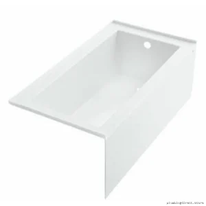 White 60x32 Inch Right-Hand Drain Alcove Bathtub by Wellbrook AC3637R-0
