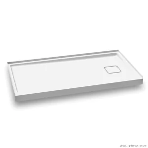 Kalia 60x32 White Alcove Acrylic Shower Base with Right-Hand Drain BW1096-240