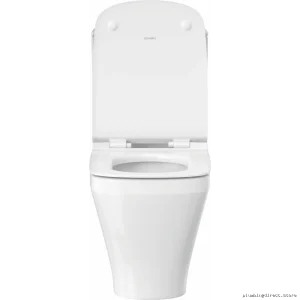 Comfort Height White Toilet Bowl with DuraStyle Design - Duravit