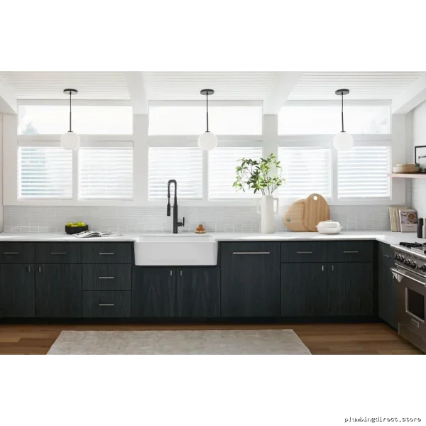 White Modern Farmhouse Single-Bowl Undermount Kitchen Sink – Ironridge #Kohler - Image 2