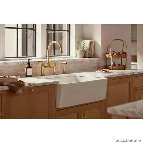 White Modern Farmhouse Single-Bowl Undermount Kitchen Sink – Ironridge #Kohler - Image 3