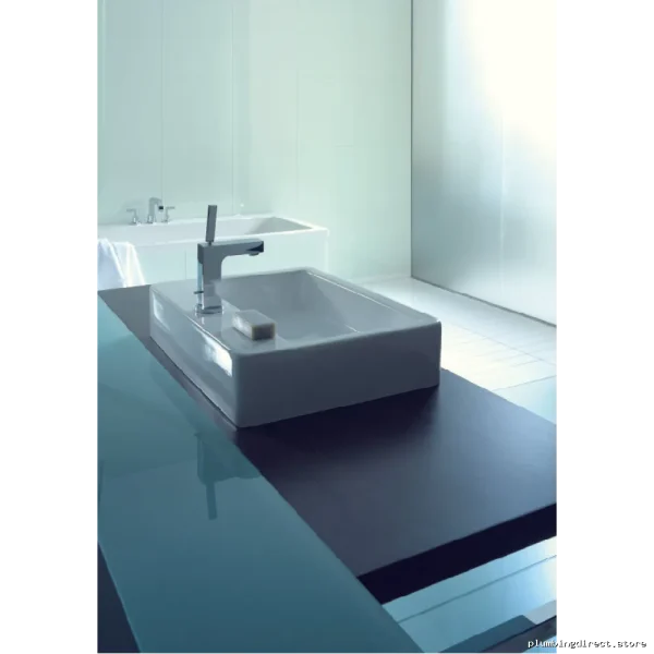 Contemporary White Vero Single-Hole Vessel Sink - Modern Design 04526 Duravit