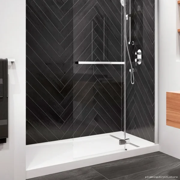 Opure 60x36 Acrylic Shower Base w/ End Drain - White BW₁₂₁₃-₂₄₀ Kalia