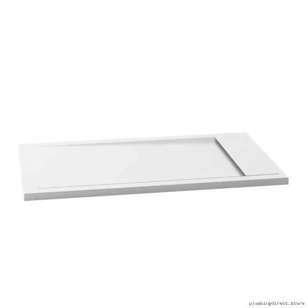 Opure 60x36 Acrylic Shower Base w/ End Drain - White BW₁₂₁₃-₂₄₀ Kalia - Image 2