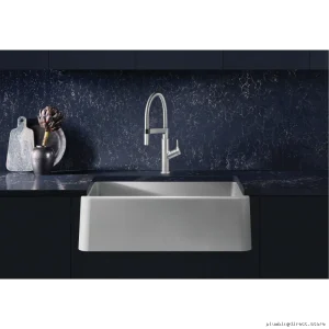 White Silgrnit Apron Kitchen Sink - Blancco & IKON