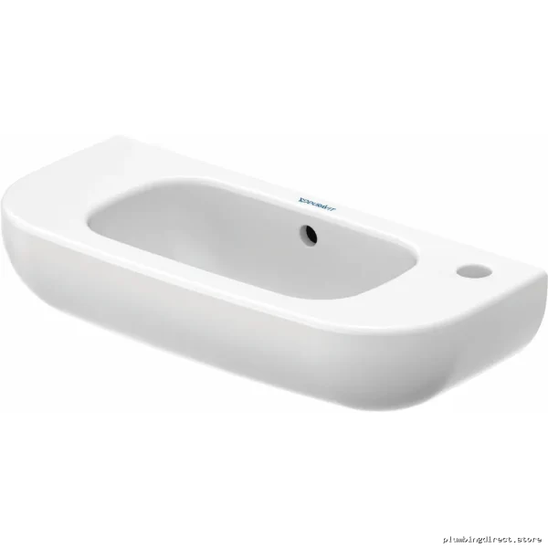 White Single-Hole Handrinse Washbasin (Right Mount) - D-Code 07065000082 by Duravit - Image 4