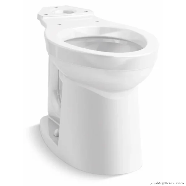 White Tall Elongated Toilet Bowl by Kingston - Kohler 25076-0