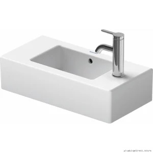 Vero Handrinse Washbasin Single Hole Right-Side Installation - White Duravit 0703500008