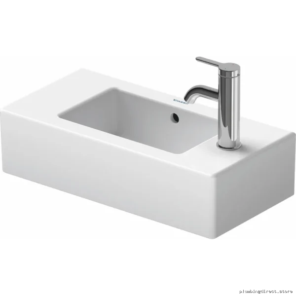 Vero Handrinse Washbasin Single Hole Right-Side Installation - White Duravit 0703500008